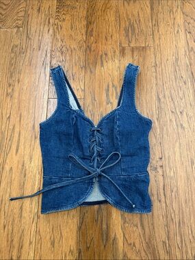 Reformation Jeans Lace-Up Tank Top - Sz 0